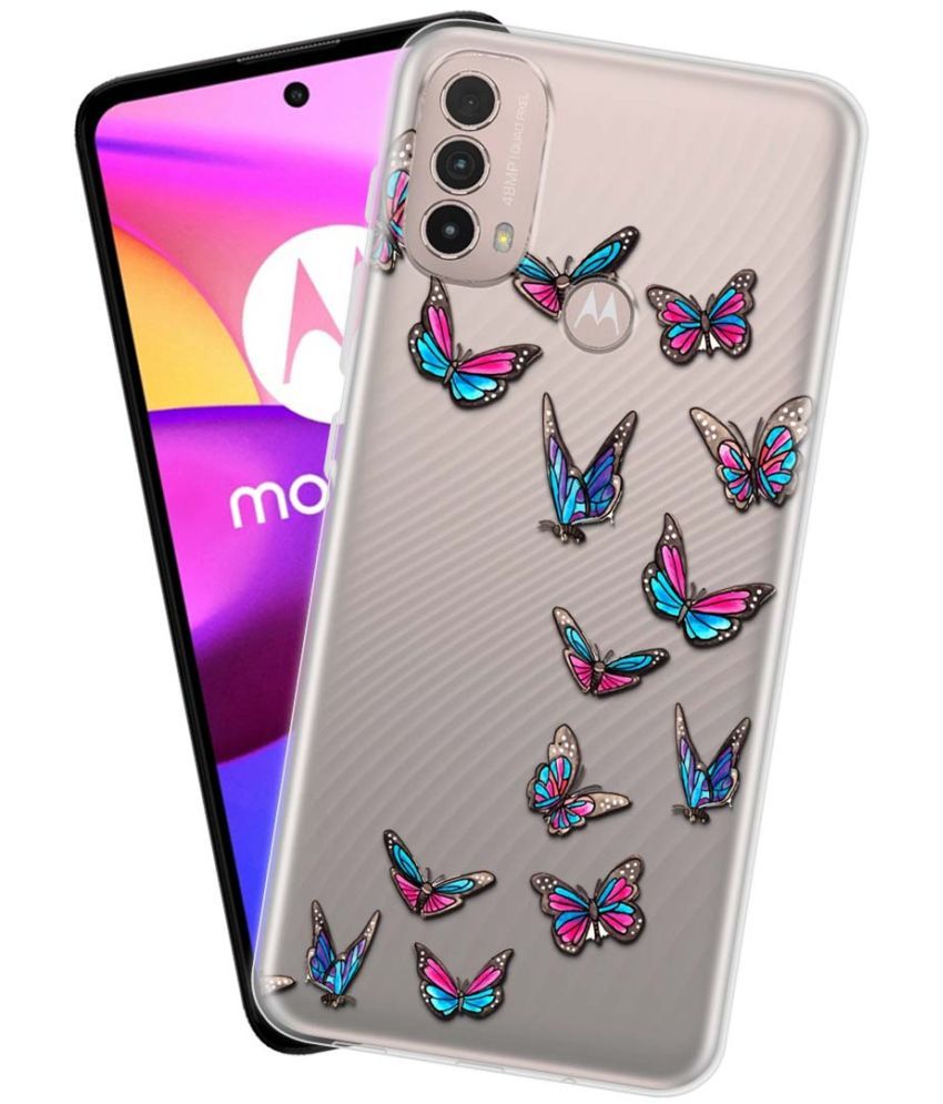     			NBOX - Multicolor Silicon Printed Back Cover Compatible For Motorola Moto E40 ( Pack of 1 )