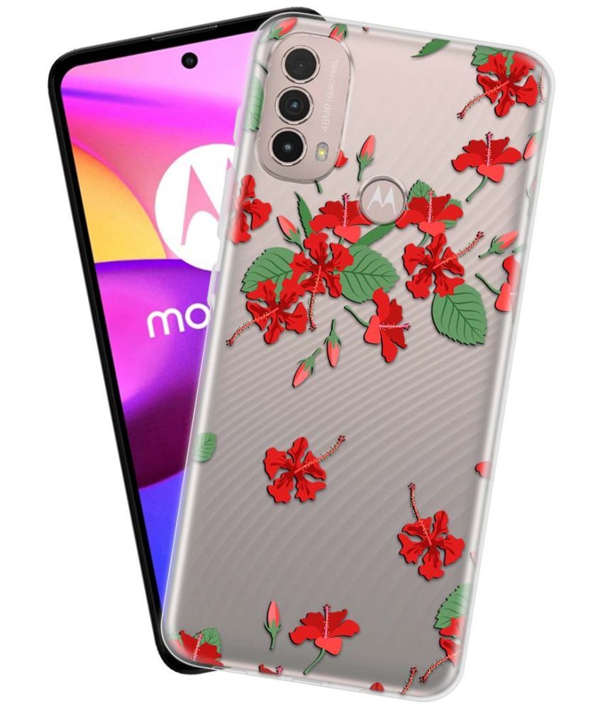     			NBOX - Multicolor Silicon Printed Back Cover Compatible For Motorola Moto E40 ( Pack of 1 )