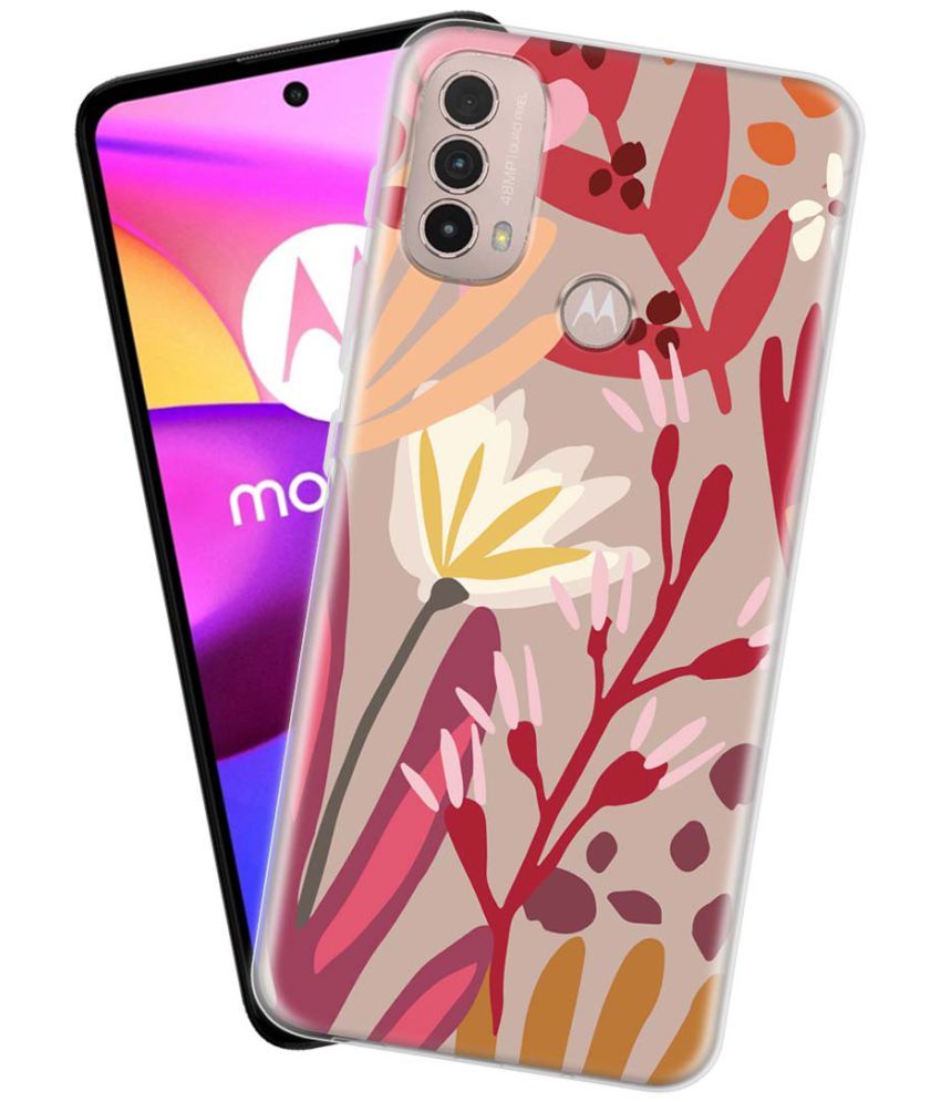     			NBOX - Multicolor Silicon Printed Back Cover Compatible For Motorola Moto E40 ( Pack of 1 )