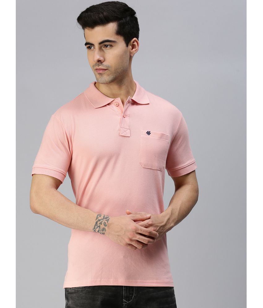     			ONN - Light Pink Cotton Blend Regular Fit Men's Polo T Shirt ( Pack of 1 )