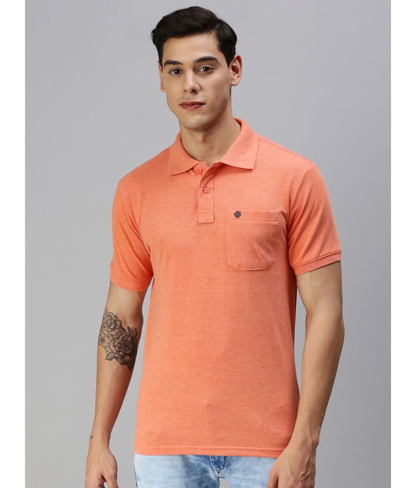     			ONN - Orange Cotton Blend Regular Fit Men's Polo T Shirt ( Pack of 1 )
