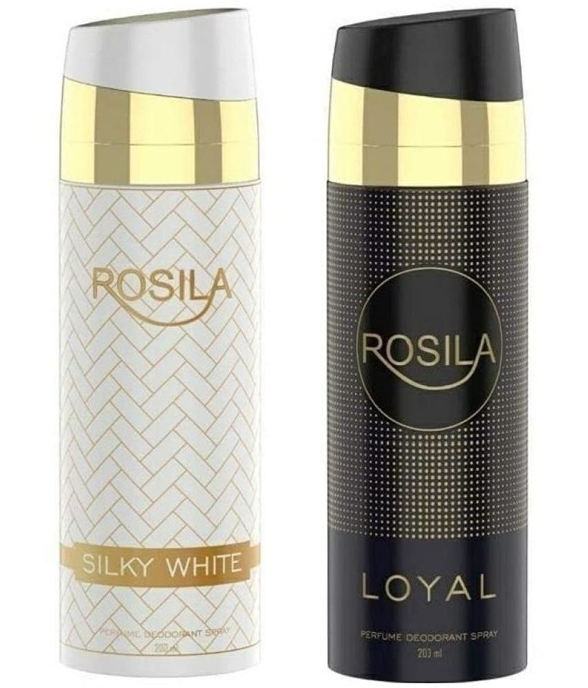     			ROSILA - 1 SILKY  LOYAL DEODORANT Deodorant Spray for Men,Women 400 ml ( Pack of 2 )