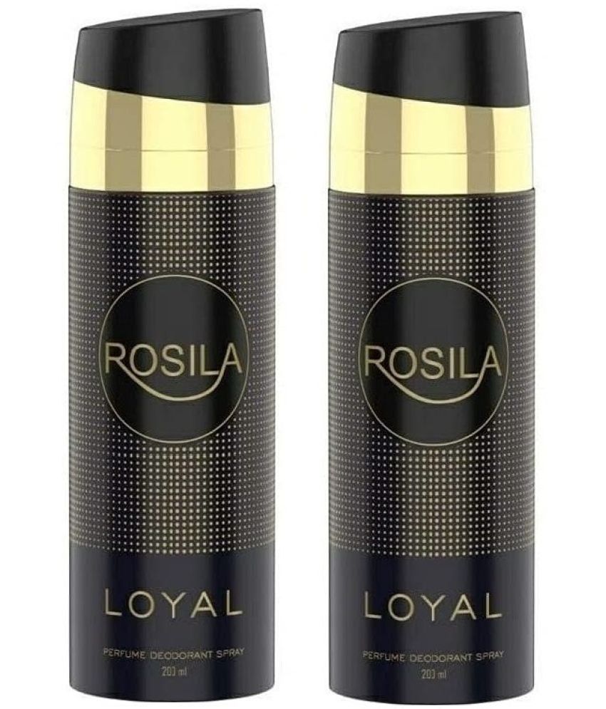     			ROSILA - 2 LOYAL DEODORANT ,200ML EACH Deodorant Spray for Women,Men 400 ml ( Pack of 2 )