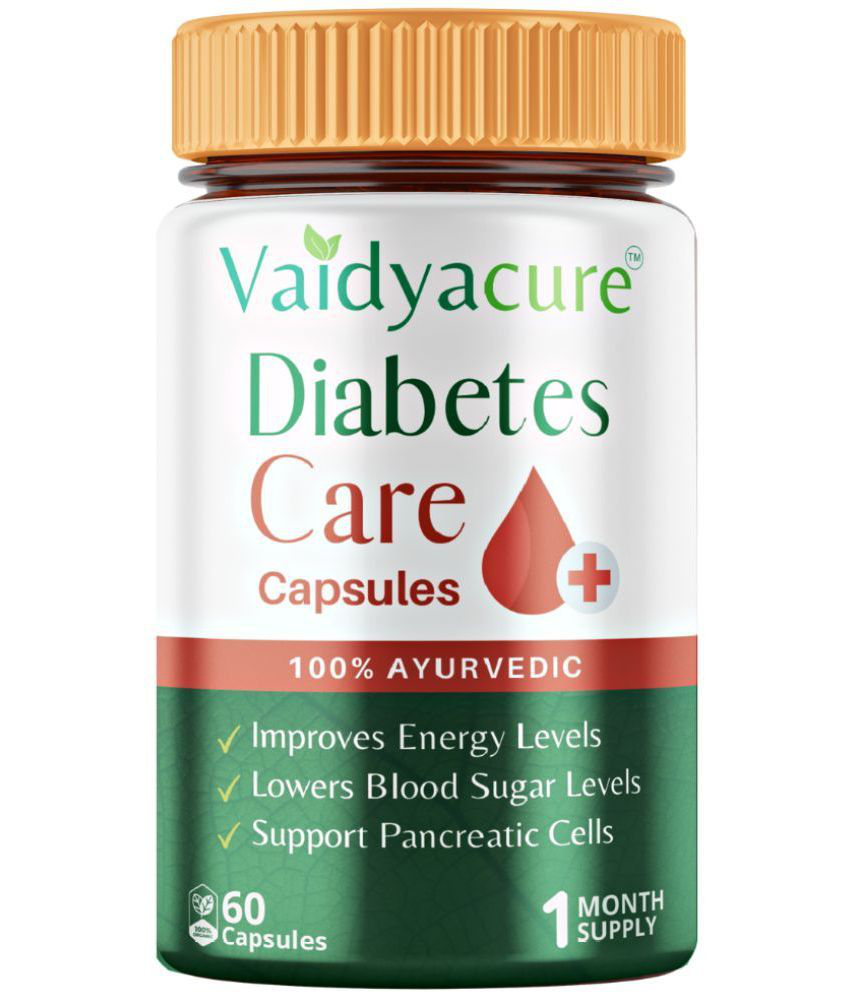     			Vaidyacure Diabetes Care Capsule For Man and Women Capsule 60 no.s Pack Of 1