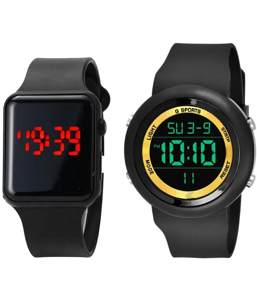 Cosmic Digital Watch Watches Combo For Men and Boys Pack of 2