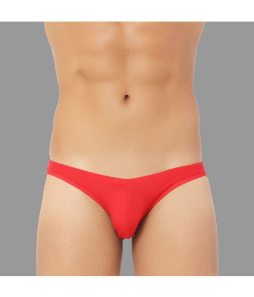     			Bruchi Club - Red Modal Men's Bikini ( Pack of 1 )