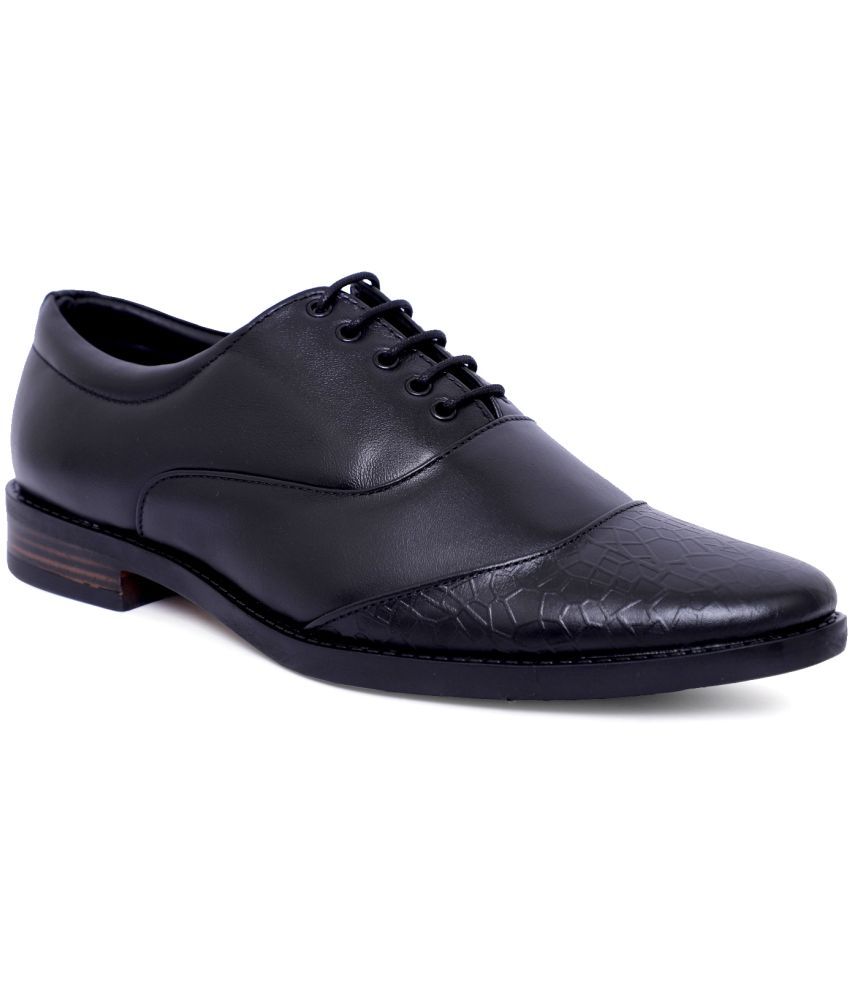     			Fashion Victim - Black Men's Derby Formal Shoes