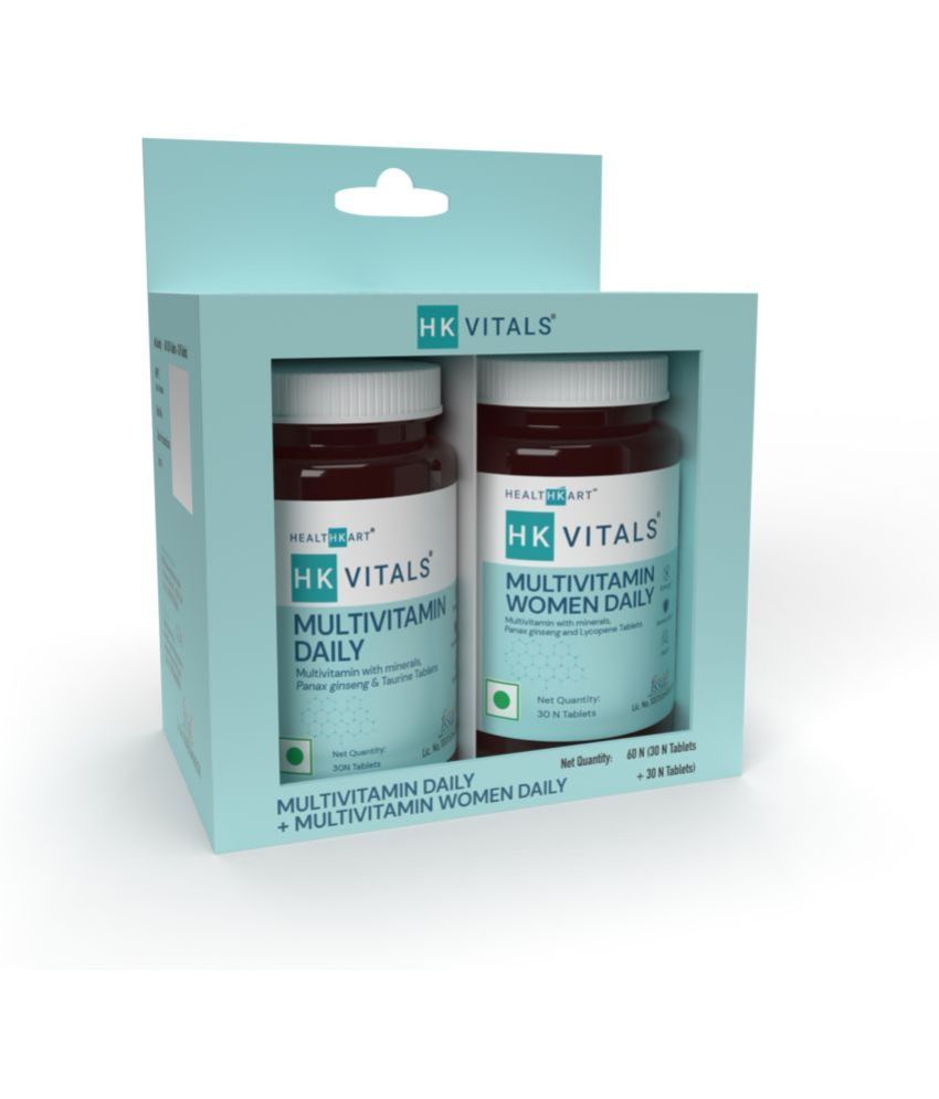 HealthKart HK Vitals Multivitamin, 30 No + Multivitamin Women, 30 No