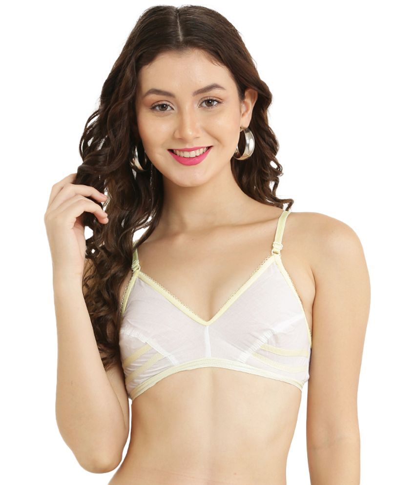     			Hobby Lobby - Yellow Cotton Non Padded Women's Teenage Bra ( Pack of 1 )