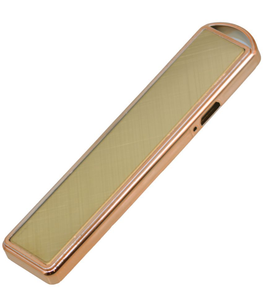     			JMALL - Gold Stainless Steel Cigarette Lighter ( Pack of 1 )