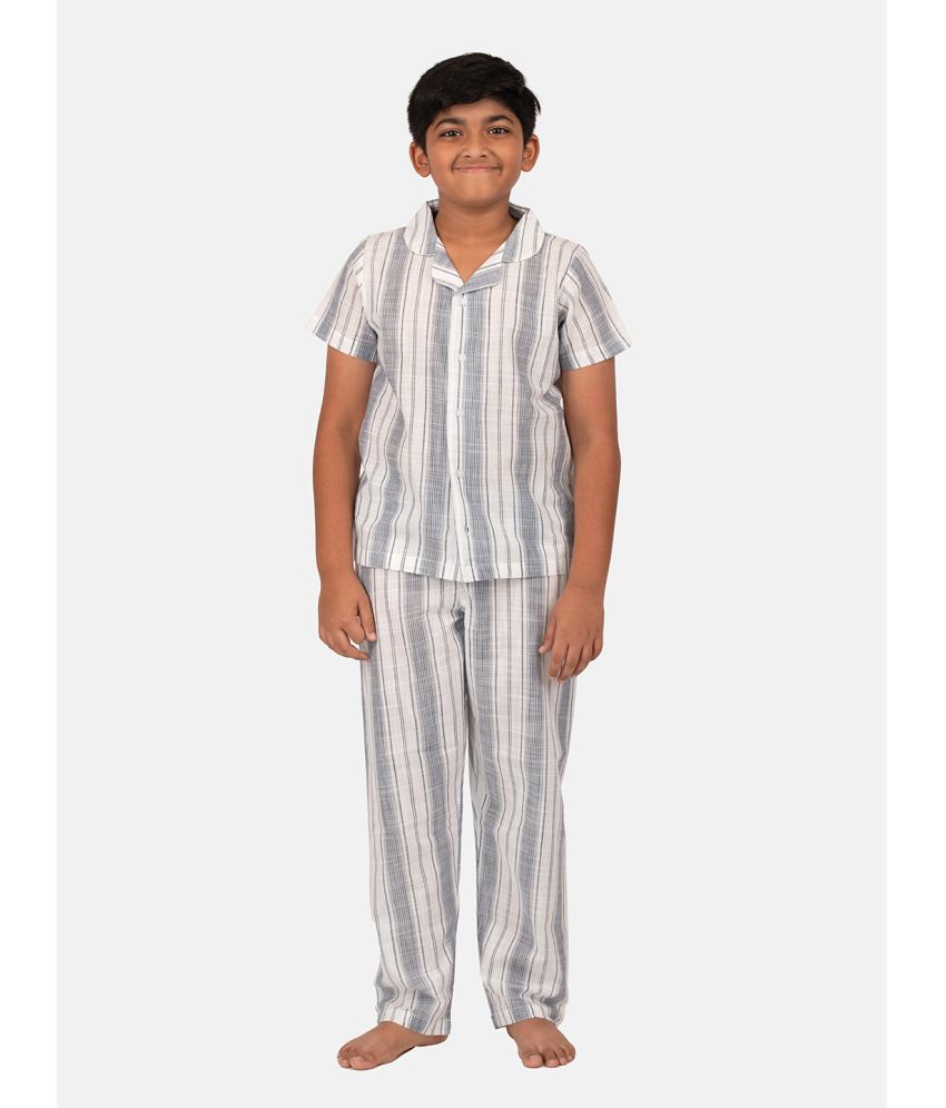     			Mackly - Off White Cotton Boys Shirt & Pants ( Pack of 1 )
