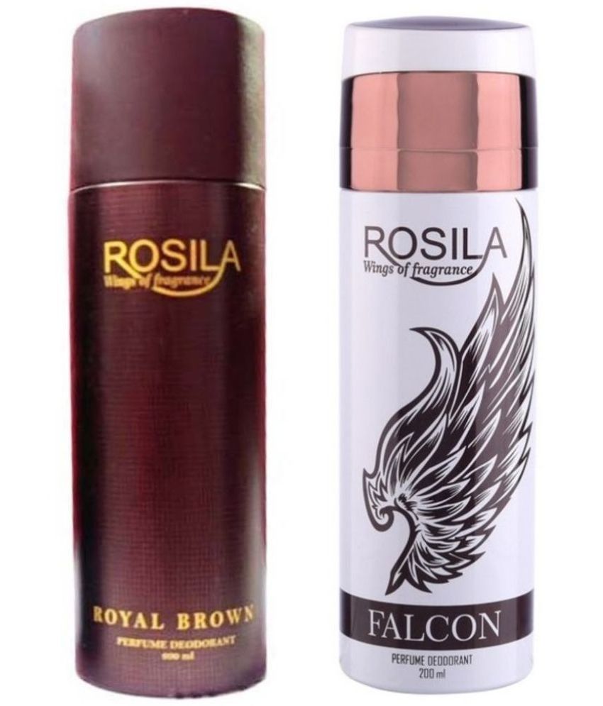     			ROSILA - ROYAL BROWN&FALCON DEODORANT,200ML Deodorant Spray for Unisex 400 ml ( Pack of 2 )