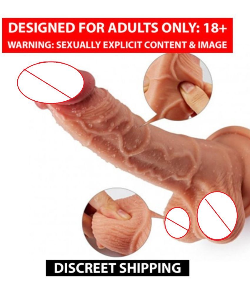     			10 Inch Pink Head Realistic Lifelike Dildo With Strong Suction Cup and 100% Skin Feeling