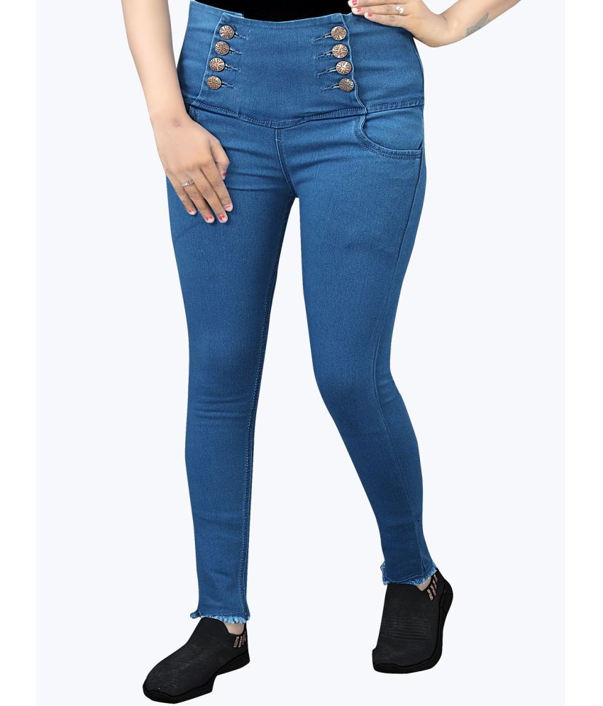 AngelFab - Blue Denim Skinny Fit Women's Jeans ( Pack of 1 )