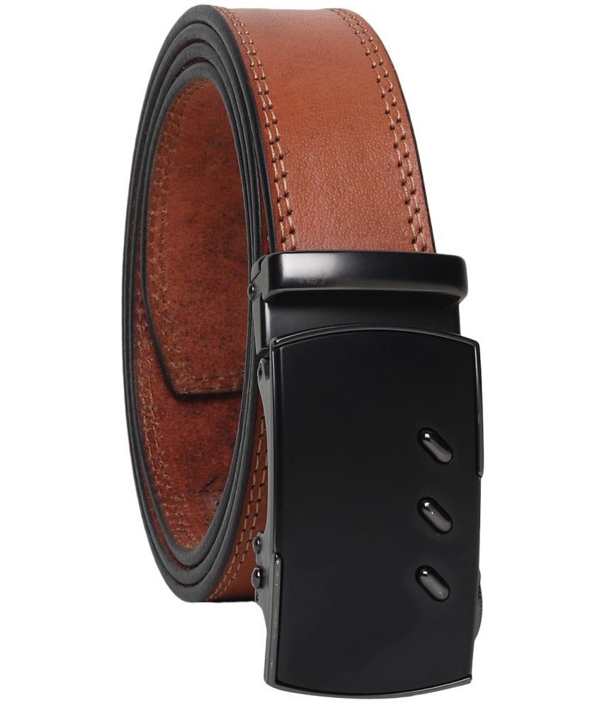     			Kingluster - Brown 100% Leather Men's Casual Belt ( Pack of 1 )