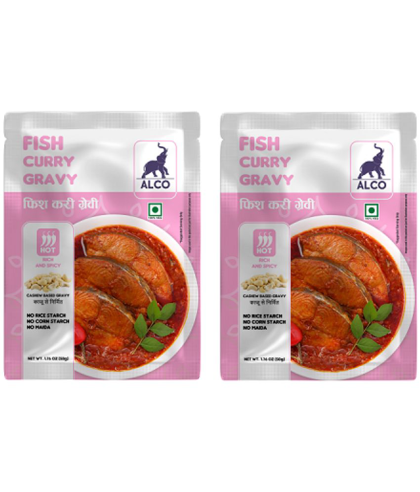     			Alco Spices Fish Curry Gravy Natural & Fresh Instant Gravy ( 2 x 50gm) 100 gm
