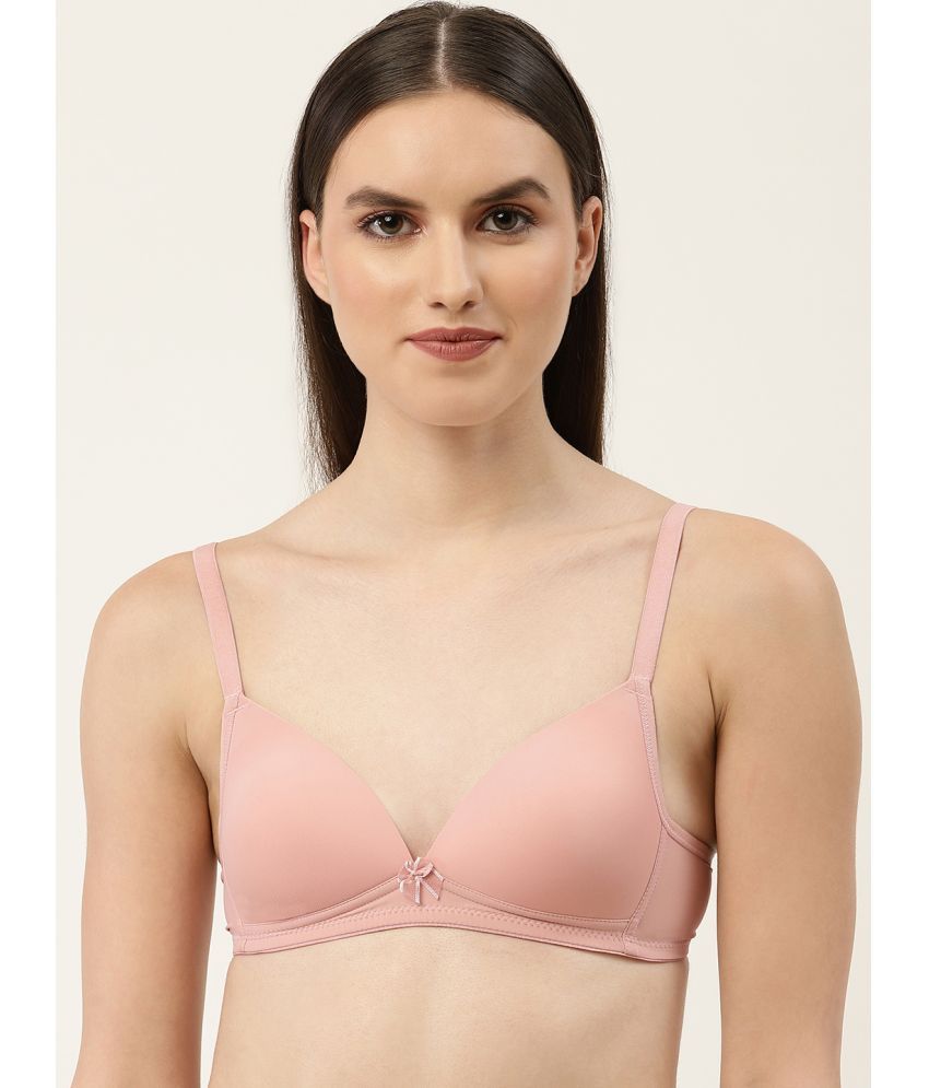     			Leading Lady Polyester Lightly Padded Women's T-Shirt Bra ( Pink )