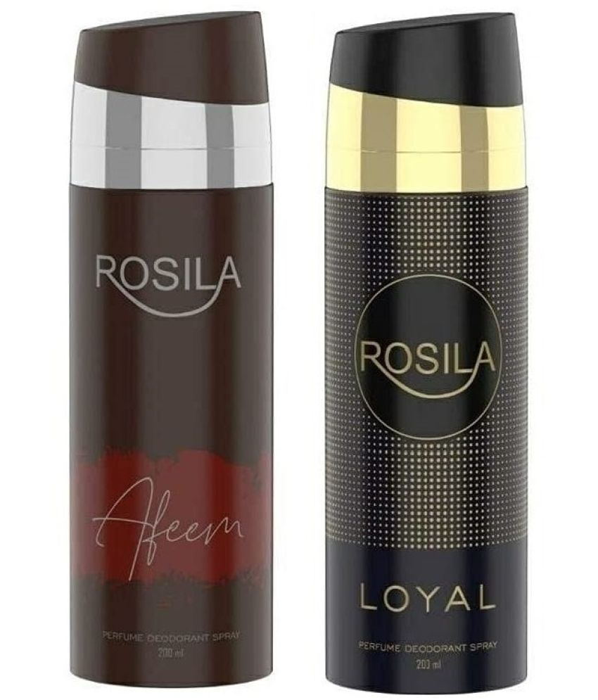     			ROSILA - 1 LOYAL 1AFEEM DEODORANT Deodorant Spray for Men,Women 400 ml ( Pack of 2 )