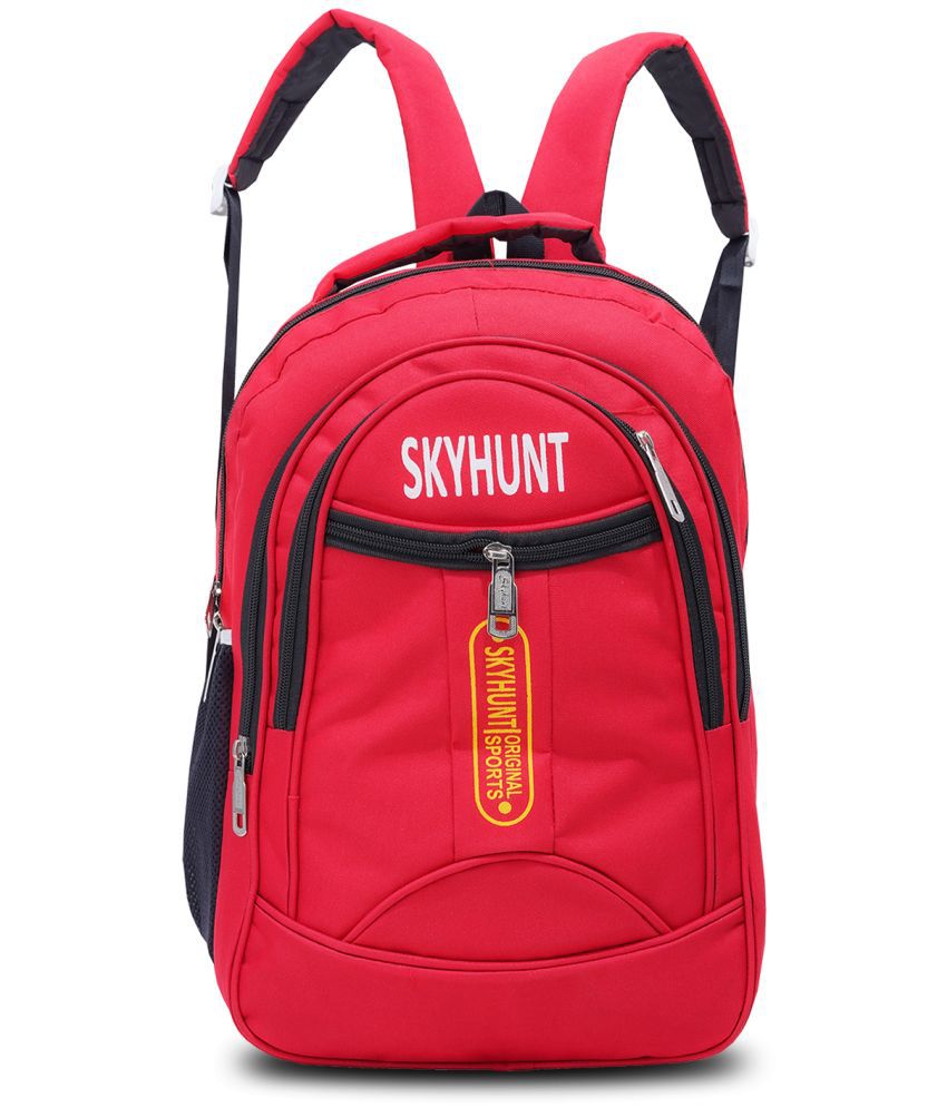     			skyhunt - Red Polyester Backpack ( 37 Ltrs )