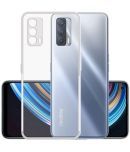 Case Vault Covers - Transparent Silicon Silicon Soft cases Compatible For Realme X7 Max ( Pack of 1 )