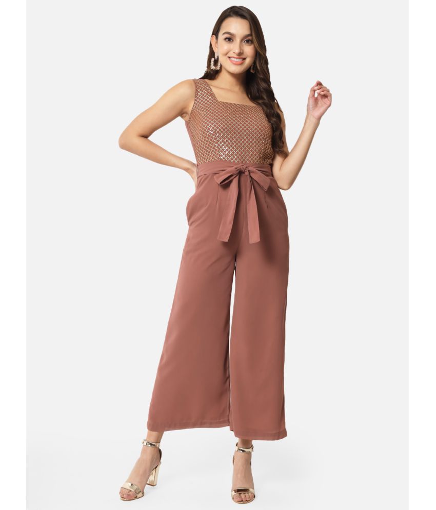     			ALL WAYS YOU - Brown Polyester Regular Fit Women's Jumpsuit ( Pack of 1 )