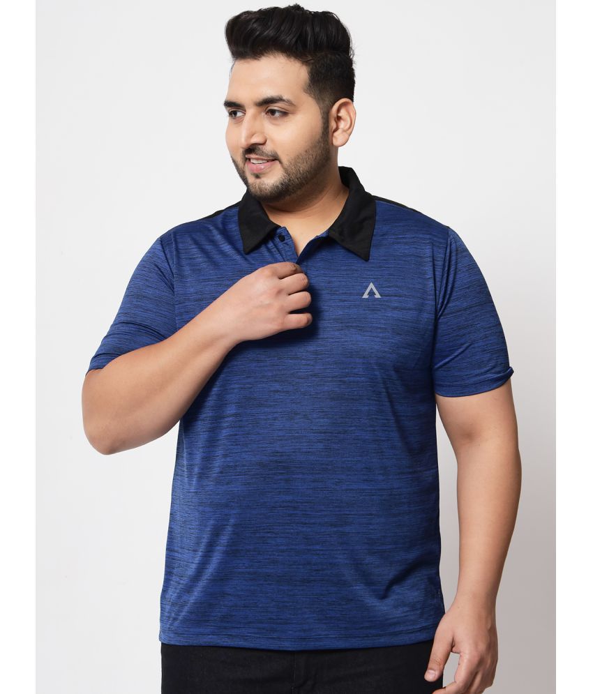     			AUSTIVO - Blue Polyester Regular Fit Men's Sports Polo T-Shirt ( Pack of 1 )