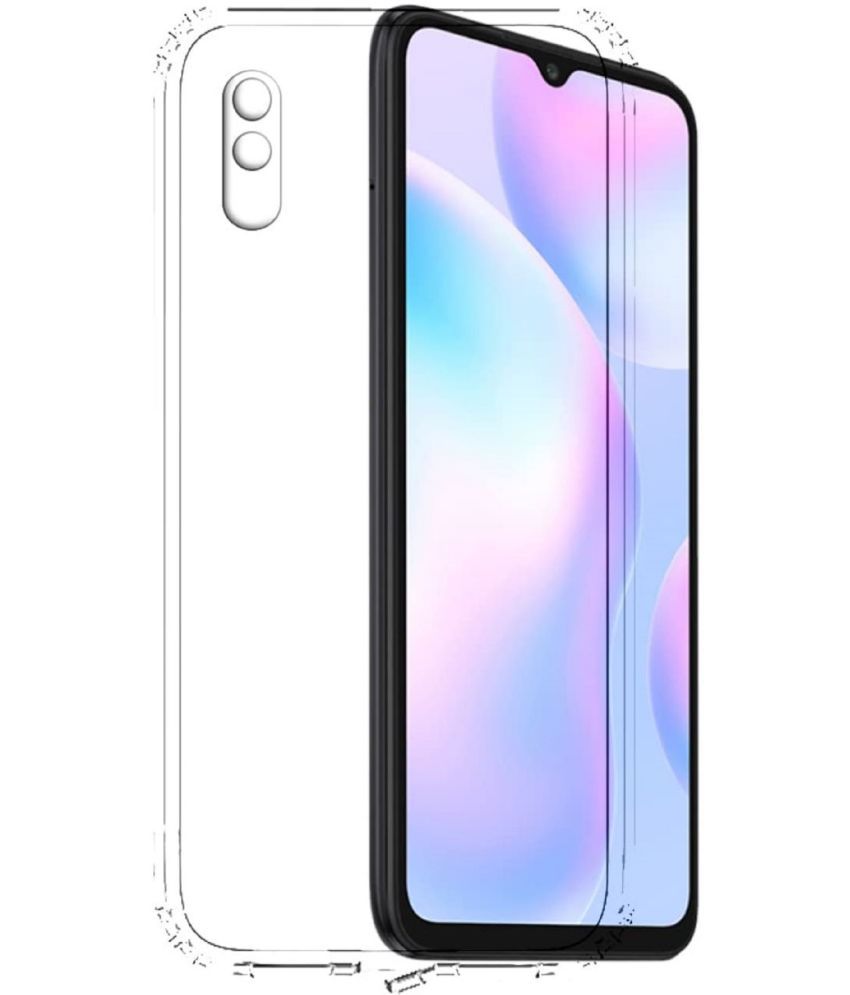     			Case Vault Covers - Transparent Silicon Silicon Soft cases Compatible For Redmi 9A sport ( Pack of 1 )