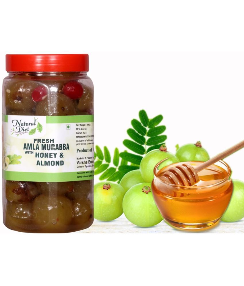     			Natural Diet FRESH Amla Murabba with Organic Honey | 100% Fresh Amla with Homemade Taste & Natural Ingredients Pickle 1 kg