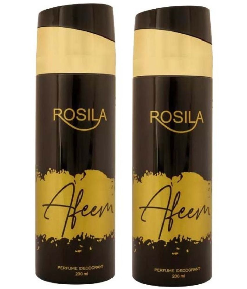     			ROSILA - 2 AFEEM DEODORANT Deodorant Spray for Men,Women 400 ml ( Pack of 2 )