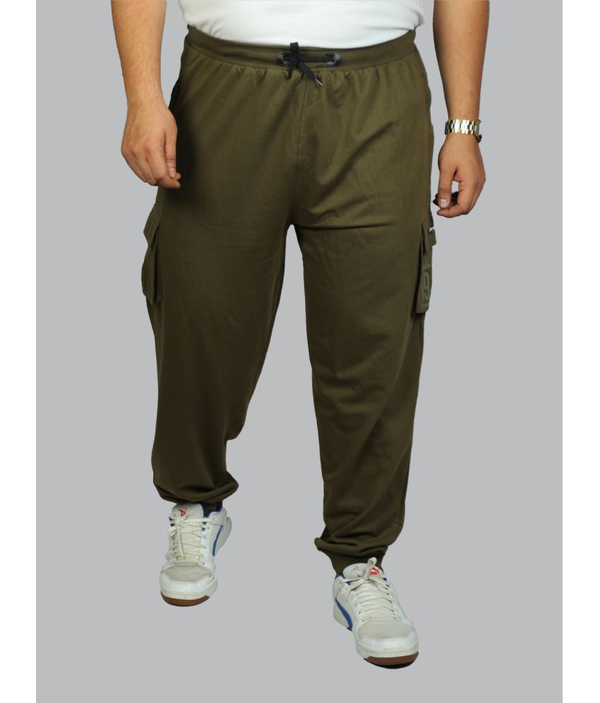     			Xmex - Olive Green Cotton Blend Men's Joggers ( Pack of 1 )