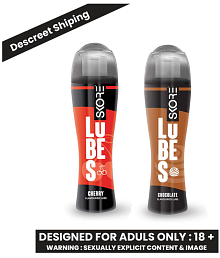 Skore Lubes Pleasure Lubricant Gel for Men &amp; Women | (Cherry + Chocolate) Compatible with condoms| Pack of 2