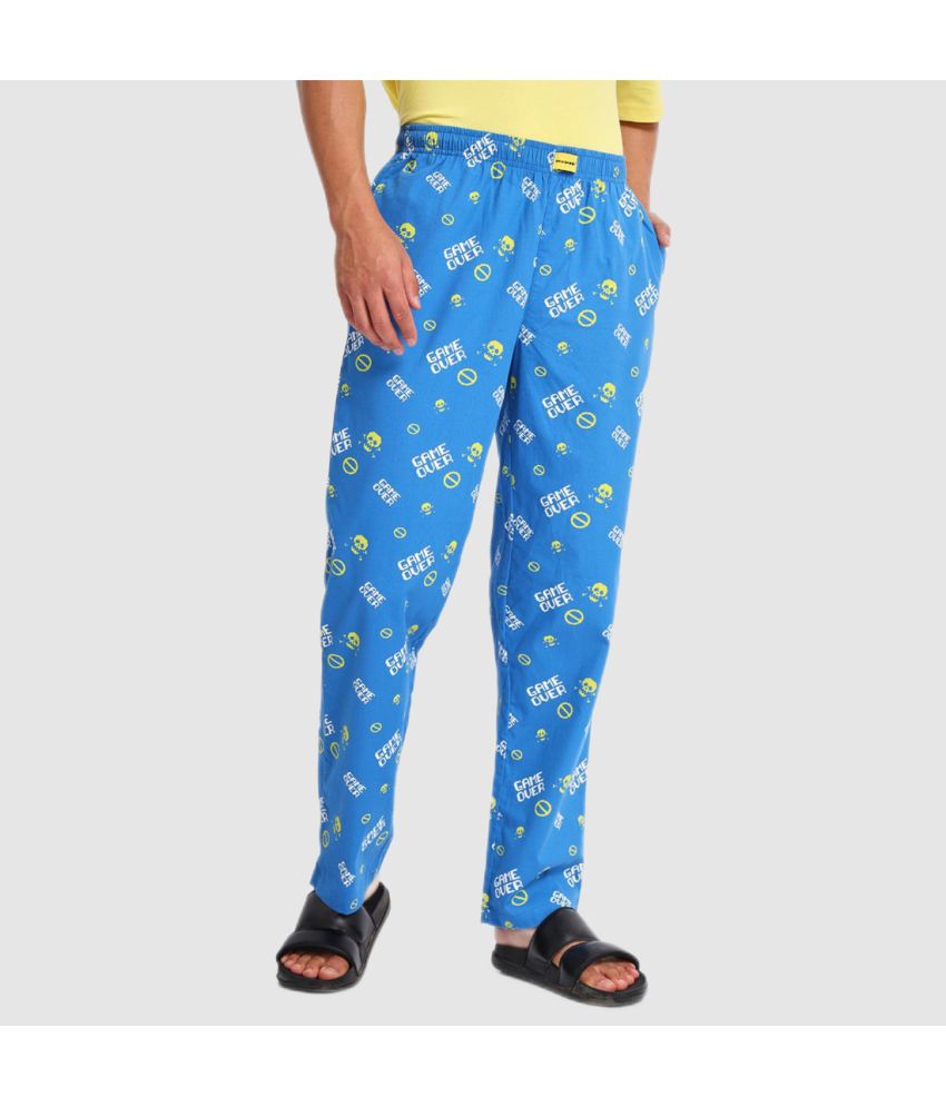 Bewakoof Blue Pyjamas Single Pack