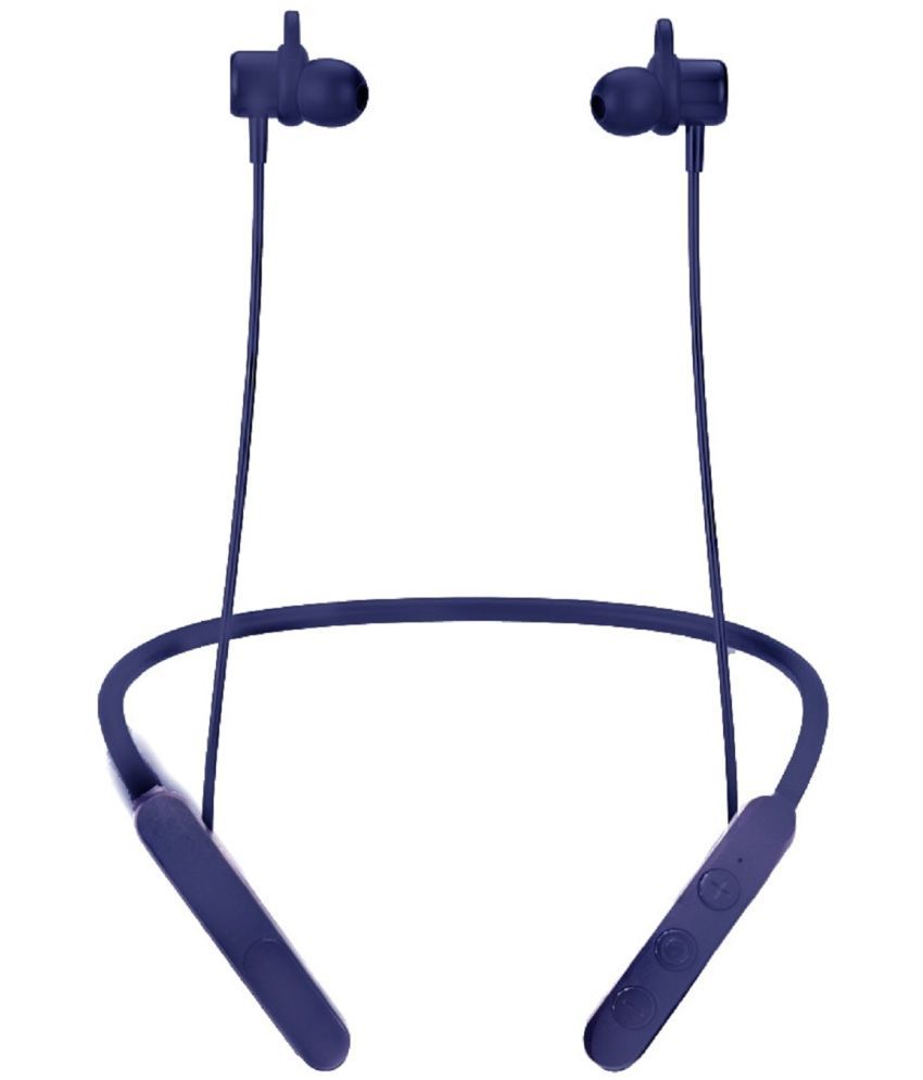 Cross CR BT 229N In Ear Bluetooth Neckband 10 Hours Playback IPX5(Splash & Sweat Proof) Active Noise cancellation -Bluetooth Navy