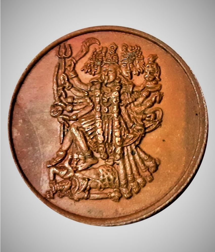     			East India Company - LORD MAA MAHAKALI MATA TOKEN COIN 1818 1 Antique Figurines