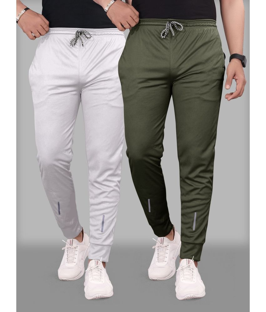 Gazal Fashions - Multicolor Polyester Men's Trackpants ( Pack of 2 )