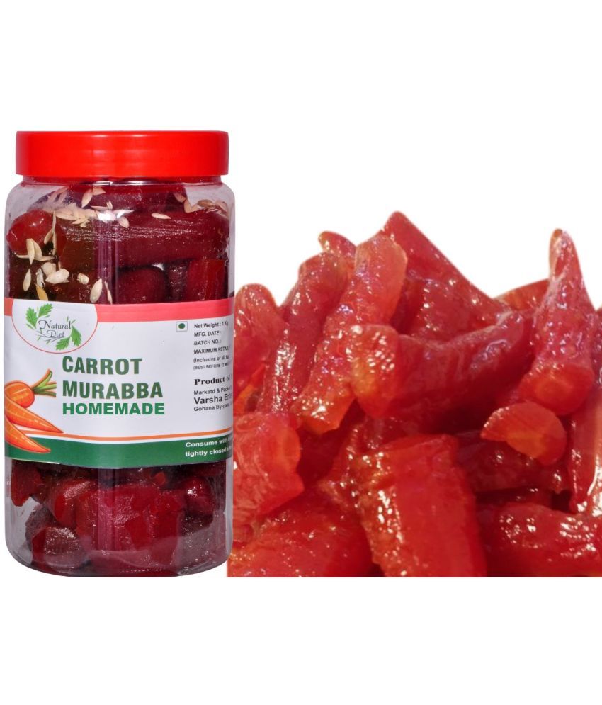     			Natural Diet HOMEMADE Sweet Carrot Murabba Small Pieces Premium Murabba Jar ||Ghar Ka Murabba ||Mouth-Watering Pickle 1 kg