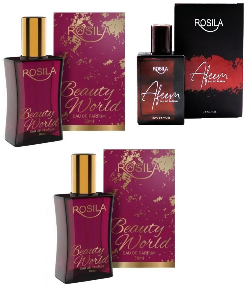     			ROSILA - 2 BEAUTY WORLD 1  AFEEM PERFUME, Eau De Parfum (EDP) For Men,Women 90 ( Pack of 3 )