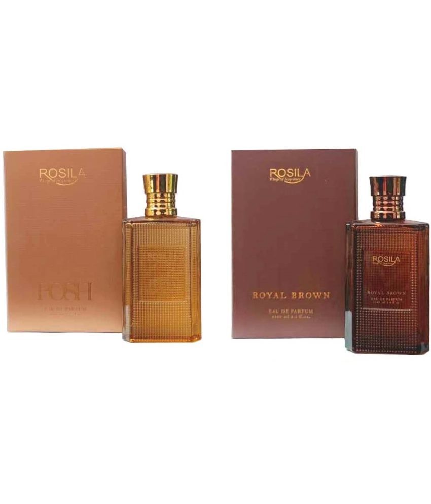     			ROSILA - Rosila 1 Posh & 1 Royal Brown Eau De Parfum (EDP) For Men,Women 200 ( Pack of 2 )