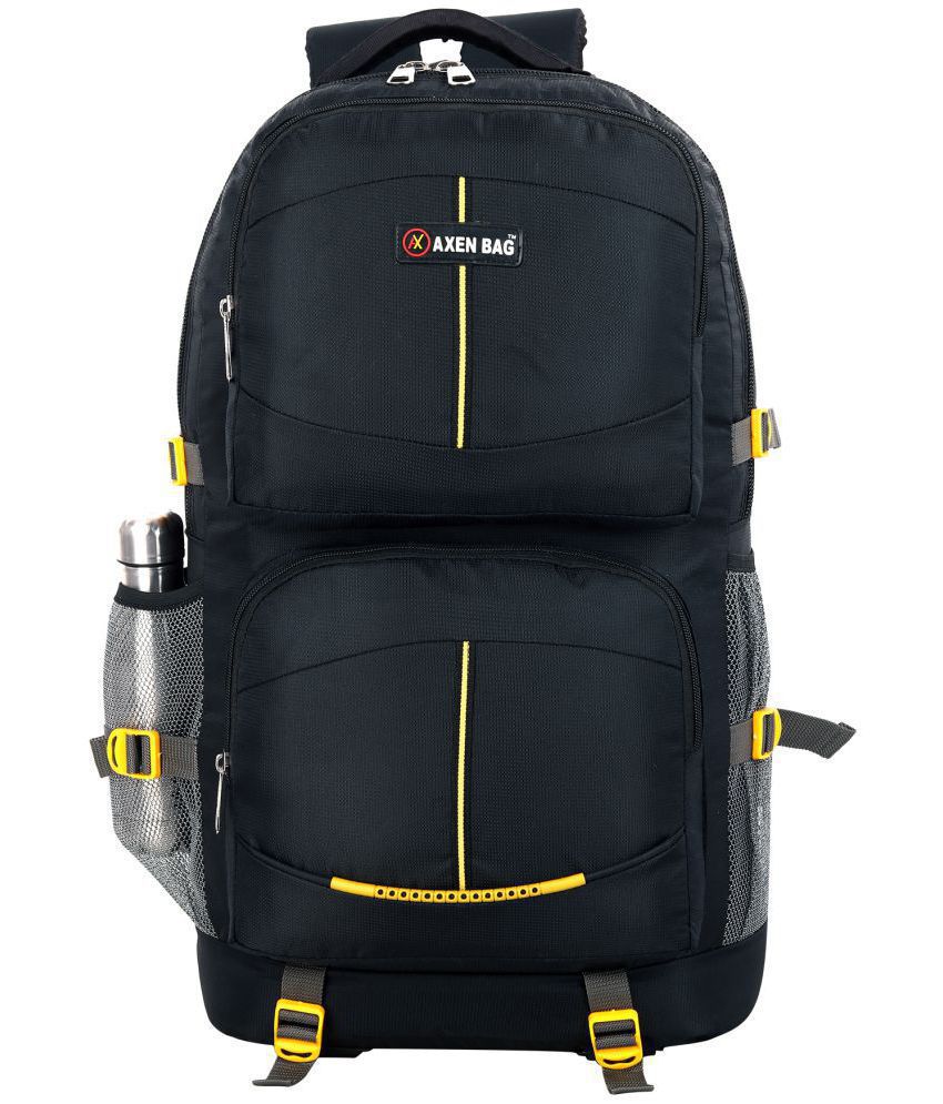     			AXEN BAGS - Black Polyester Rucksacks Backpack