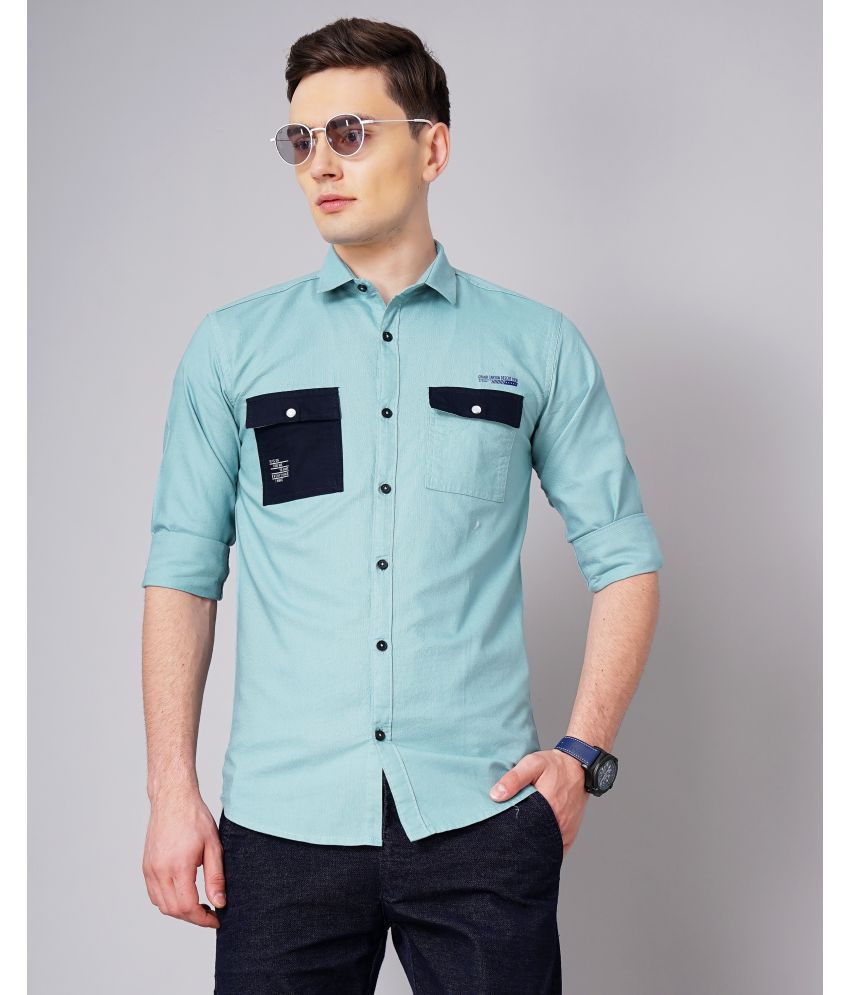     			K-LARA - Green 100% Cotton Slim Fit Men's Casual Shirt ( Pack of 1 )