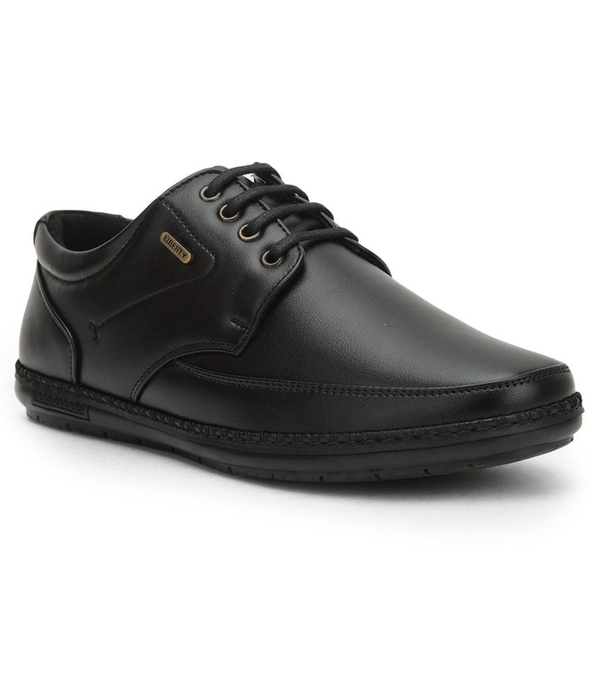     			Liberty - Black Men's Derby Formal Shoes