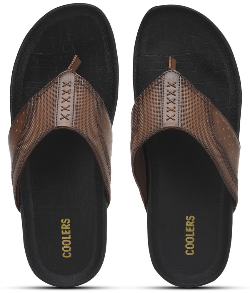     			Liberty - Brown Men's Thong Flip Flop