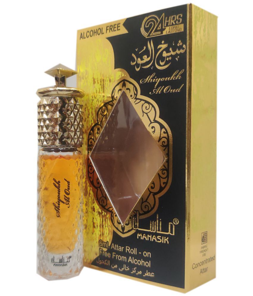     			MANASIK SHIYOUKH AL OUD  Concentrated   Attar Roll On 6ml .