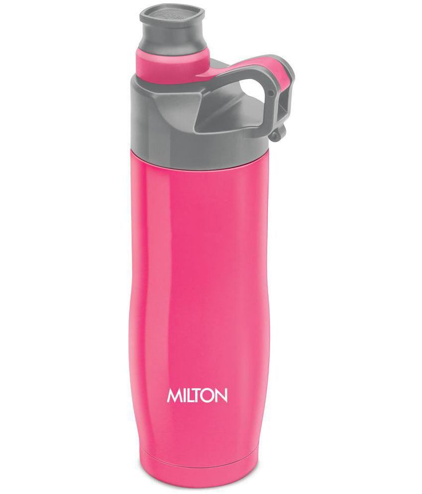     			Milton Alpha 500 Stainless Steel Sports Water Bottle, 480ml, Pink