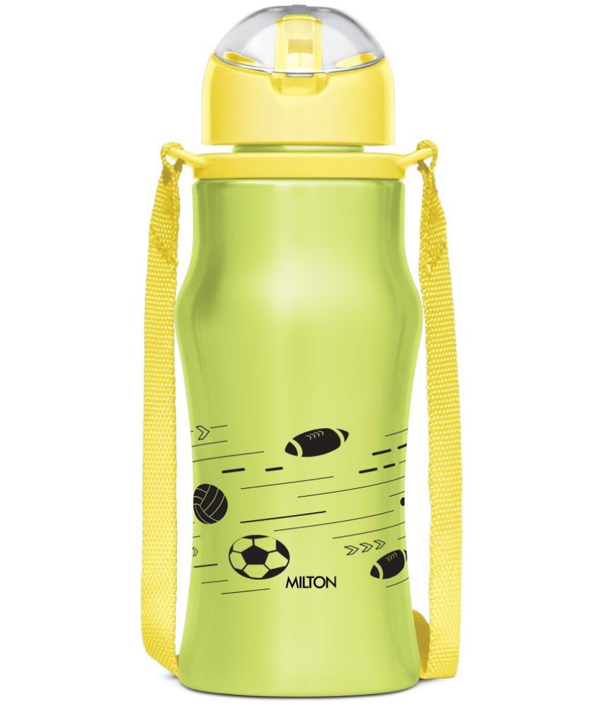     			Milton Gaiety 450 Stainless Steel Water Bottle, 415 ml, Green | Leak Proof | Easy to Carry | Home | Kitchen | Travel | School