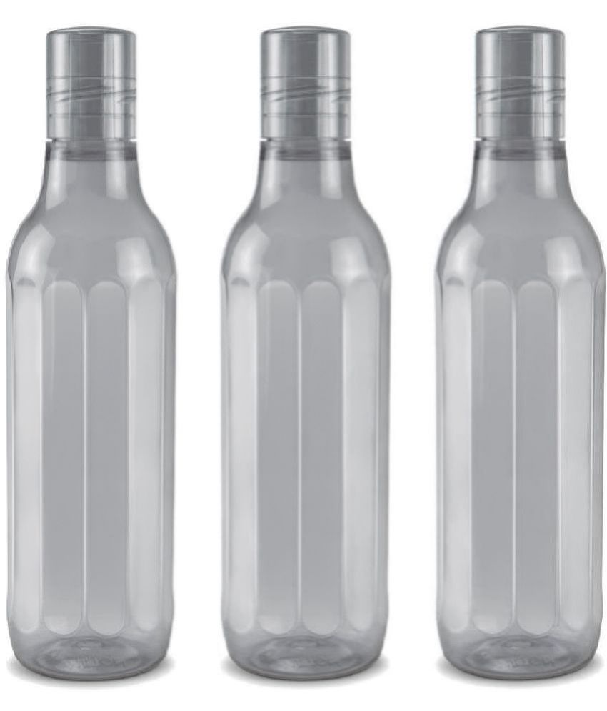     			Milton Prism Pet Water Bottle Gift Set of 3, 1 Litre Each, Grey | BPA Free | 100% Leak Proof | Office | Gym | Home | Kitchen | Travel | Hiking | Treking | Festive Gift Set