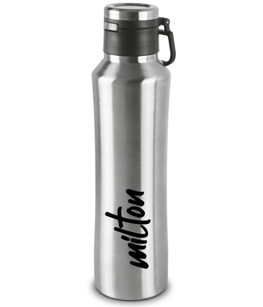     			MILTON Gulp 900 Thermosteel 24 Hours Hot or Cold Water Bottle, 770 ml, Silver