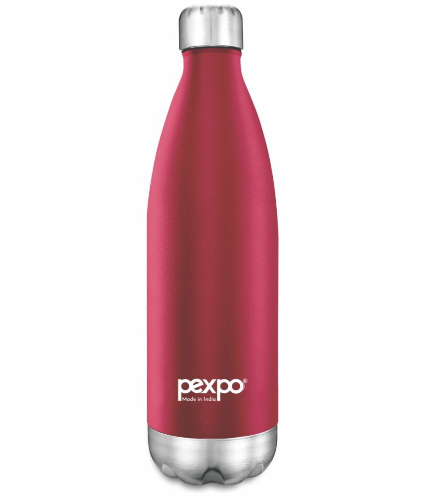     			Pexpo 500ml 24 Hrs Hot and Cold ISI Certified Flask, Electro Vacuum insulated Bottle (Pack of 1, Crimson Red)