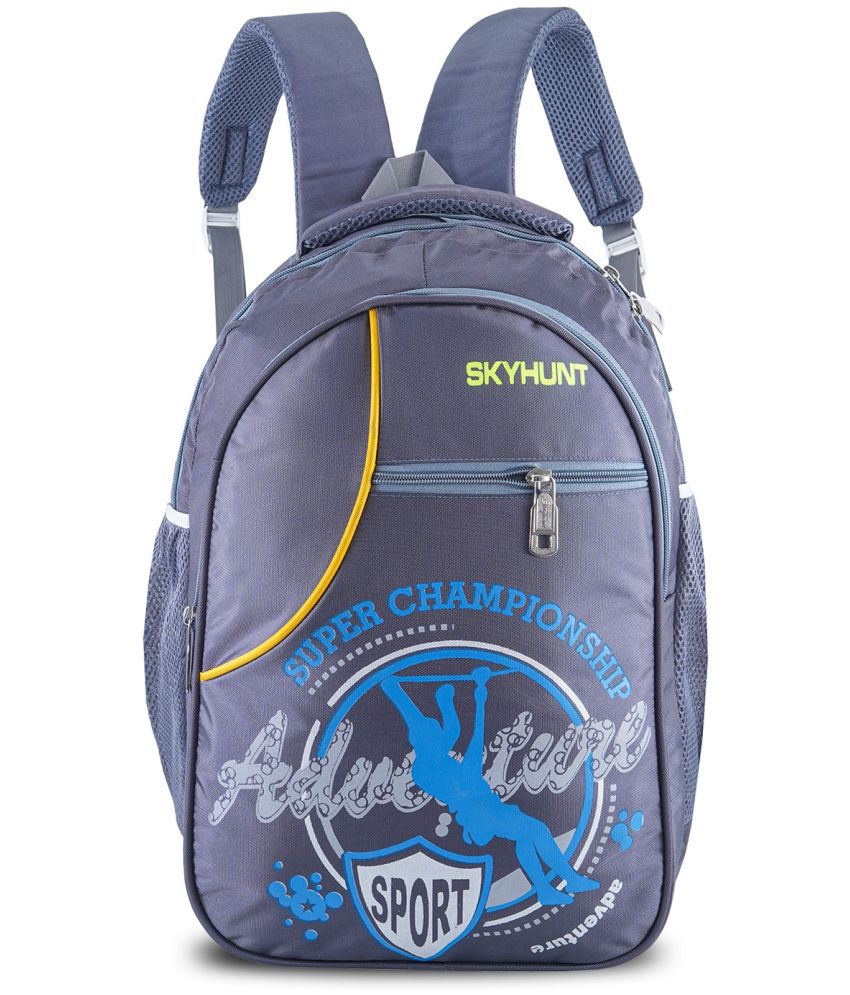     			skyhunt - Grey Polyester Backpack ( 37 Ltrs )