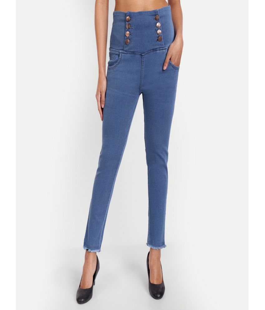     			AngelFab - Blue Denim Skinny Fit Women's Jeans ( Pack of 1 )